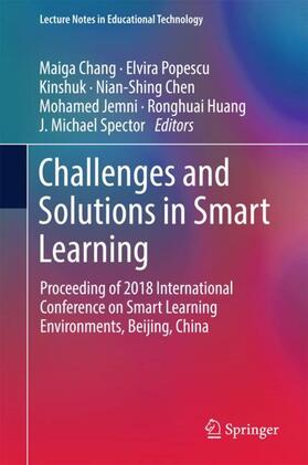 Chang / Popescu / Kinshuk |  Challenges and Solutions in Smart Learning | Buch |  Sack Fachmedien
