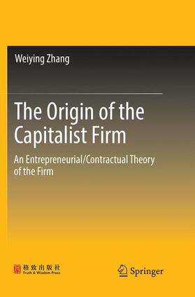 Zhang |  The Origin of the Capitalist Firm | Buch |  Sack Fachmedien