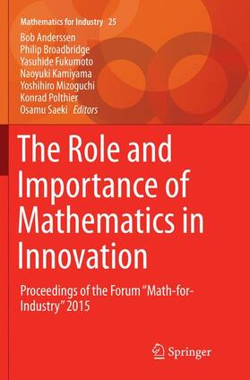 Anderssen / Broadbridge / Fukumoto |  The Role and Importance of Mathematics in Innovation | Buch |  Sack Fachmedien