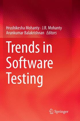 Mohanty / Balakrishnan |  Trends in Software Testing | Buch |  Sack Fachmedien