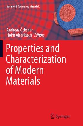 Altenbach / Öchsner |  Properties and Characterization of Modern Materials | Buch |  Sack Fachmedien