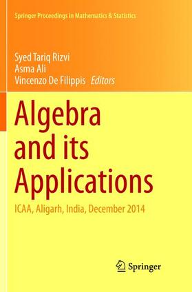 Rizvi / Filippis / Ali |  Algebra and its Applications | Buch |  Sack Fachmedien