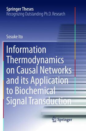Ito |  Information Thermodynamics on Causal Networks and Its Application to Biochemical Signal Transduction | Buch |  Sack Fachmedien