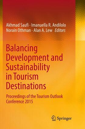 Saufi / Lew / Andilolo |  Balancing Development and Sustainability in Tourism Destinations | Buch |  Sack Fachmedien