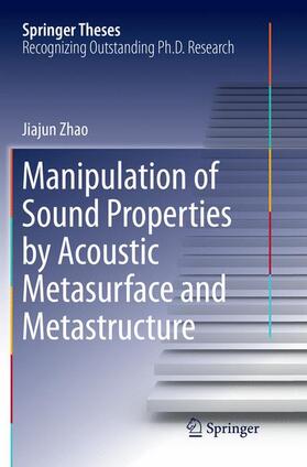 Zhao |  Manipulation of Sound Properties by Acoustic Metasurface and Metastructure | Buch |  Sack Fachmedien