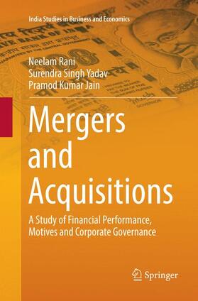 Rani / Jain / Yadav |  Mergers and Acquisitions | Buch |  Sack Fachmedien