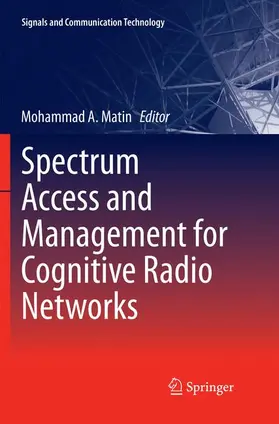 Matin |  Spectrum Access and Management for Cognitive Radio Networks | Buch |  Sack Fachmedien