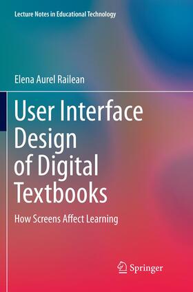 Railean |  User Interface Design of Digital Textbooks | Buch |  Sack Fachmedien