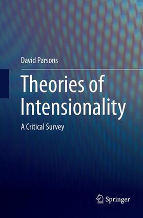 Parsons |  Theories of Intensionality | Buch |  Sack Fachmedien