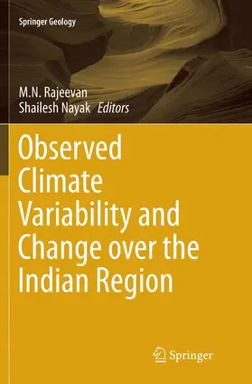 Nayak / Rajeevan |  Observed Climate Variability and Change over the Indian Region | Buch |  Sack Fachmedien