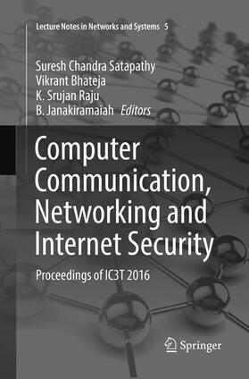 Satapathy / Janakiramaiah / Bhateja |  Computer Communication, Networking and Internet Security | Buch |  Sack Fachmedien