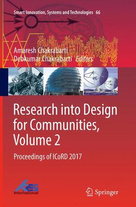 Chakrabarti |  Research into Design for Communities, Volume 2 | Buch |  Sack Fachmedien