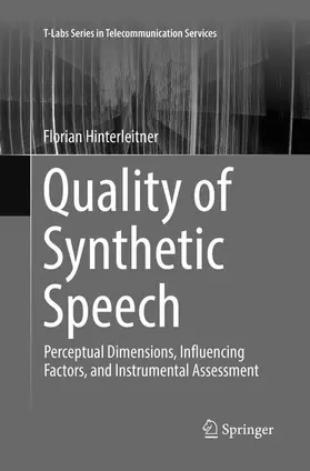 Hinterleitner |  Quality of Synthetic Speech | Buch |  Sack Fachmedien