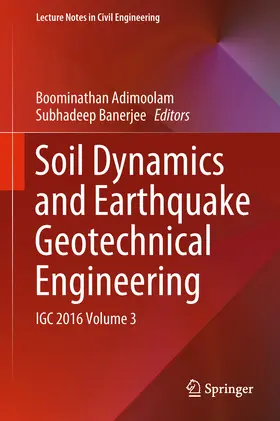 Adimoolam / Banerjee |  Soil Dynamics and Earthquake Geotechnical Engineering | eBook | Sack Fachmedien