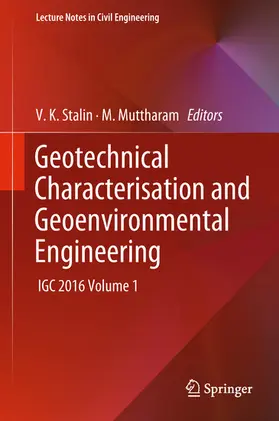 Stalin / Muttharam |  Geotechnical Characterisation and Geoenvironmental Engineering | eBook | Sack Fachmedien