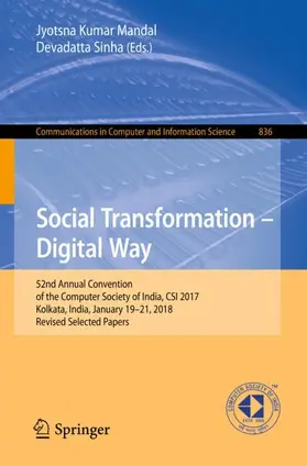 Sinha / Mandal |  Social Transformation ¿ Digital Way | Buch |  Sack Fachmedien