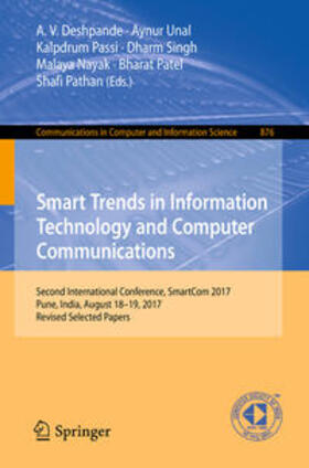 Deshpande / Unal / Passi |  Smart Trends in Information Technology and Computer Communications | eBook | Sack Fachmedien