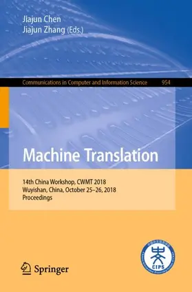 Zhang / Chen |  Machine Translation | Buch |  Sack Fachmedien