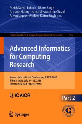 Luhach / Singh / Hsiung |  Advanced Informatics for Computing Research | Buch |  Sack Fachmedien