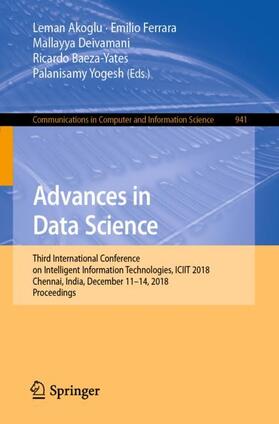 Akoglu / Ferrara / Yogesh |  Advances in Data Science | Buch |  Sack Fachmedien