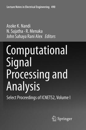 Nandi / Alex / Sujatha |  Computational Signal Processing and Analysis | Buch |  Sack Fachmedien