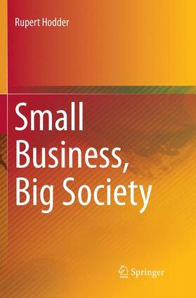 Hodder |  Small Business, Big Society | Buch |  Sack Fachmedien