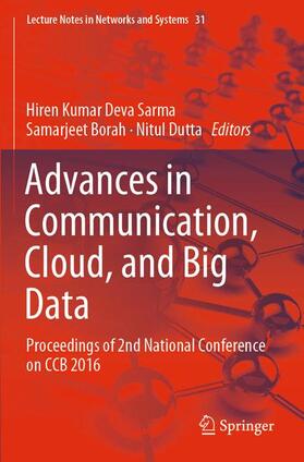 Sarma / Dutta / Borah |  Advances in Communication, Cloud, and Big Data | Buch |  Sack Fachmedien