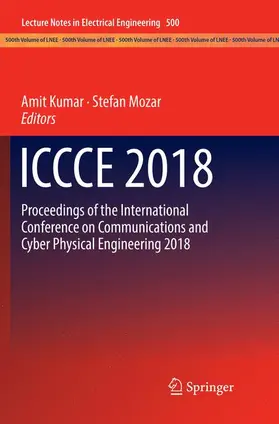 Mozar / Kumar | ICCCE 2018 | Buch | 978-981-13-4361-2 | sack.de