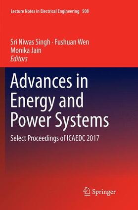 Singh / Jain / Wen |  Advances in Energy and Power Systems | Buch |  Sack Fachmedien