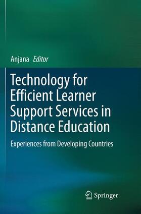 Anjana |  Technology for Efficient Learner Support Services in Distance Education | Buch |  Sack Fachmedien