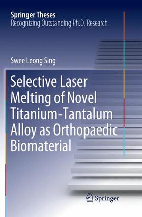 Sing |  Selective Laser Melting of Novel Titanium-Tantalum Alloy as Orthopaedic Biomaterial | Buch |  Sack Fachmedien