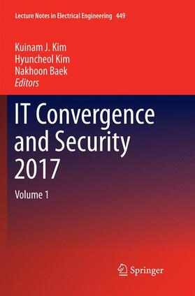 Kim / Baek |  IT Convergence and Security 2017 | Buch |  Sack Fachmedien