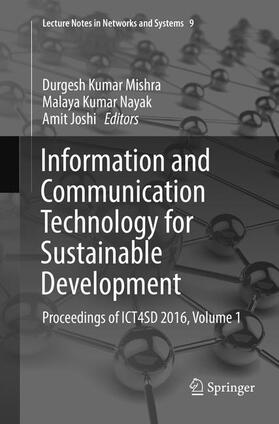 Mishra / Joshi / Nayak |  Information and Communication Technology for Sustainable Development | Buch |  Sack Fachmedien
