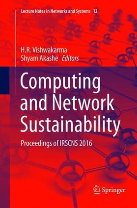 Akashe / Vishwakarma |  Computing and Network Sustainability | Buch |  Sack Fachmedien