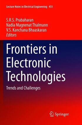 Prabaharan / Kanchana Bhaaskaran / Thalmann |  Frontiers in Electronic Technologies | Buch |  Sack Fachmedien