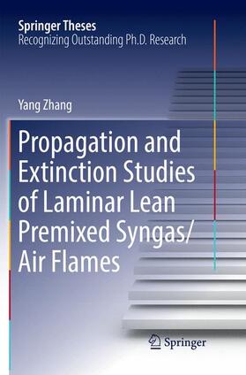 Zhang |  Propagation and Extinction Studies of Laminar Lean Premixed Syngas/Air Flames | Buch |  Sack Fachmedien