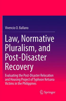 Ballano |  Law, Normative Pluralism, and Post-Disaster Recovery | Buch |  Sack Fachmedien