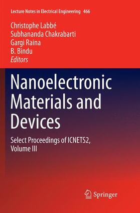 Labbé / Bindu / Chakrabarti |  Nanoelectronic Materials and Devices | Buch |  Sack Fachmedien