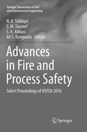 Siddiqui / Rangwala / Tauseef |  Advances in Fire and Process Safety | Buch |  Sack Fachmedien