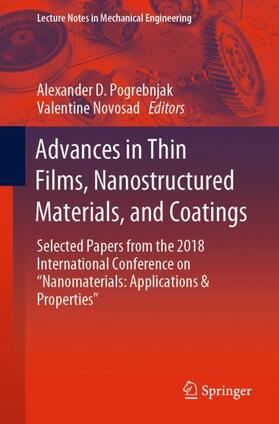 Novosad / Pogrebnjak |  Advances in Thin Films, Nanostructured Materials, and Coatings | Buch |  Sack Fachmedien