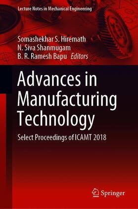 Hiremath / Bapu / Shanmugam |  Advances in Manufacturing Technology | Buch |  Sack Fachmedien