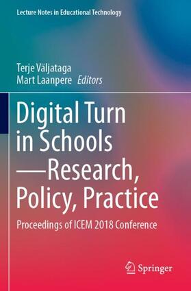 Laanpere / Väljataga |  Digital Turn in Schools¿Research, Policy, Practice | Buch |  Sack Fachmedien