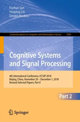 Sun / Hu / Liu |  Cognitive Systems and Signal Processing | Buch |  Sack Fachmedien