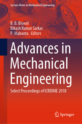 Biswal / Sarkar / Mahanta |  Advances in Mechanical Engineering | eBook | Sack Fachmedien