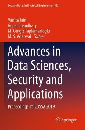 Jain / Agarwal / Chaudhary |  Advances in Data Sciences, Security and Applications | Buch |  Sack Fachmedien