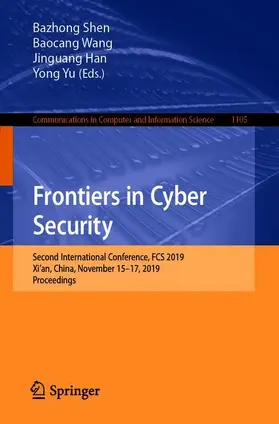 Shen / Yu / Wang |  Frontiers in Cyber Security | Buch |  Sack Fachmedien