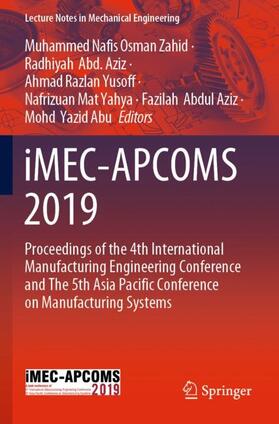 Osman Zahid / Abd. Aziz / Yazid Abu |  iMEC-APCOMS 2019 | Buch |  Sack Fachmedien