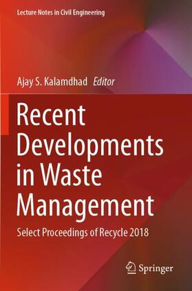 Kalamdhad |  Recent Developments in Waste Management | Buch |  Sack Fachmedien