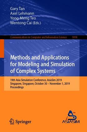 Tan / Cai / Lehmann |  Methods and Applications for Modeling and Simulation of Complex Systems | Buch |  Sack Fachmedien