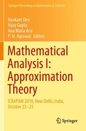 Deo / Agrawal / Gupta |  Mathematical Analysis I: Approximation Theory | Buch |  Sack Fachmedien